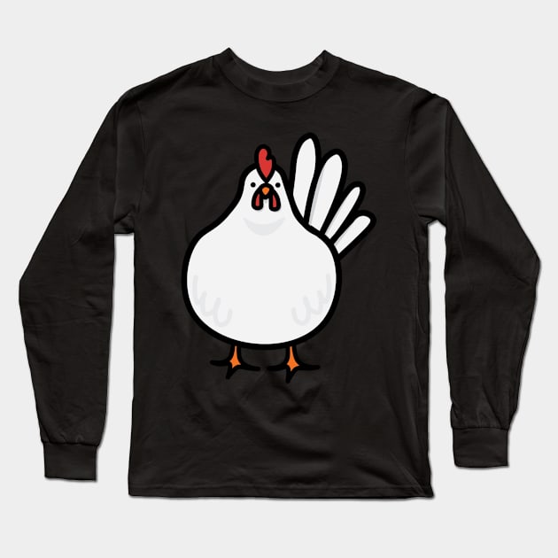 Chicken Friend Long Sleeve T-Shirt by christiwilbert